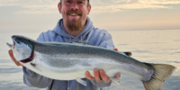 Man holding Rainbow Trout